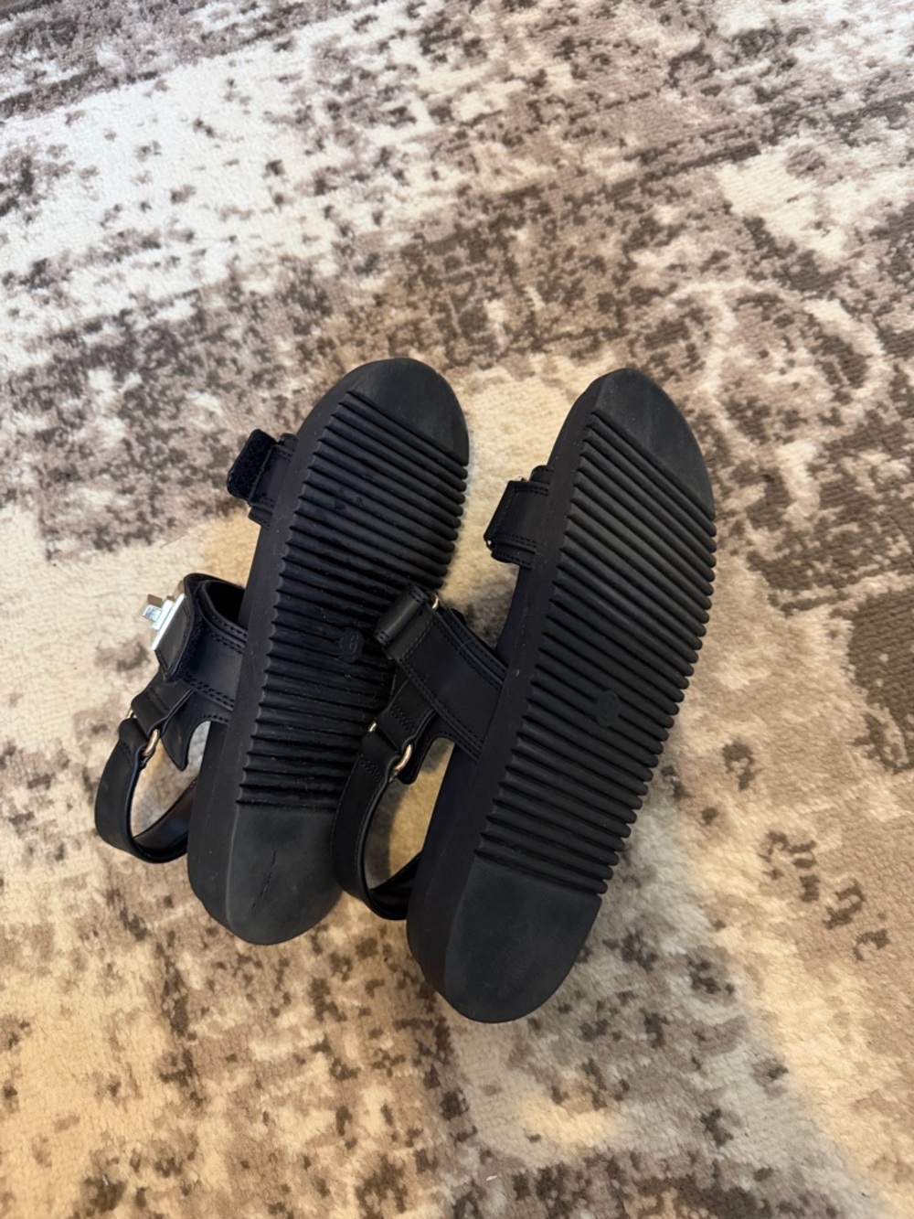 a new day Black Women's Buckle Strap Sandals - Picture 3 of 4